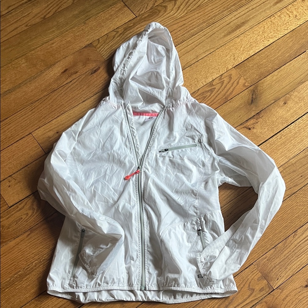 Women's White Hooded Utility Jacket